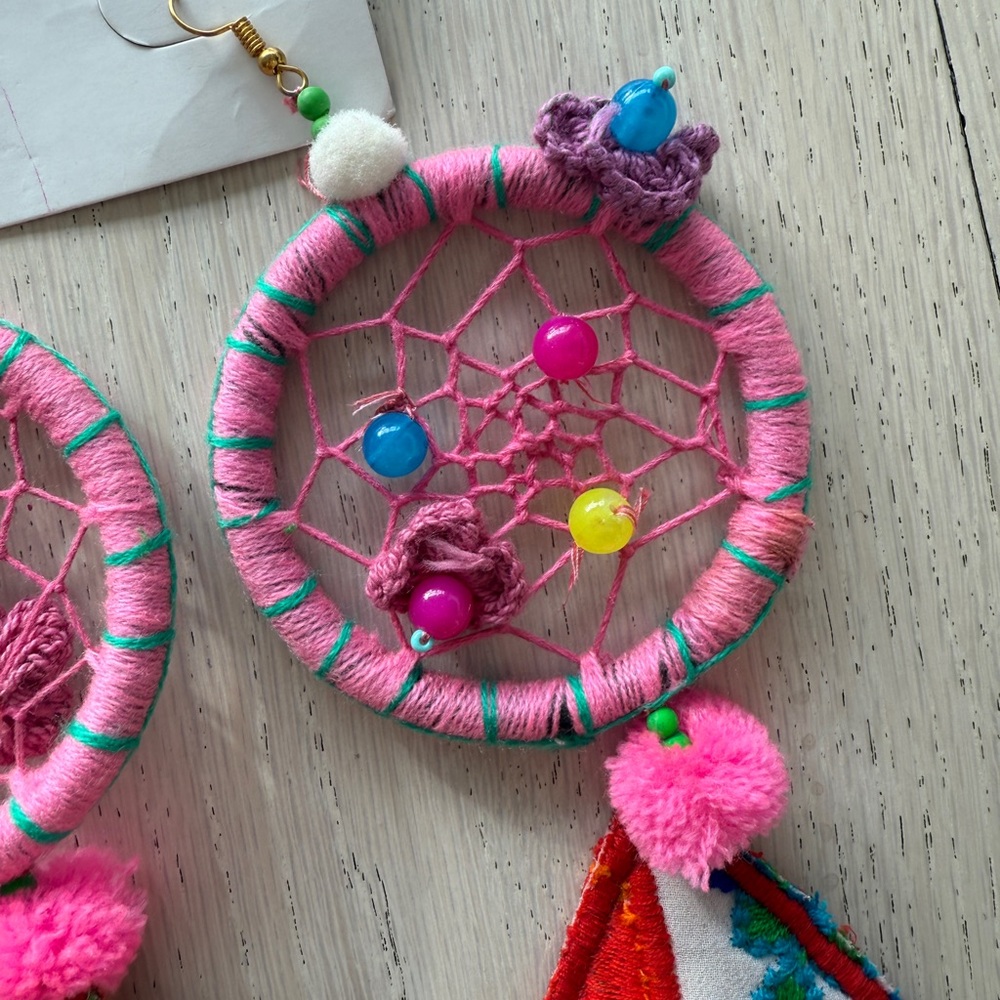 Antica Sartoria Colorful Dreamcatcher Earrings - Picture 3 of 4